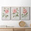 Grandiflora I - Ensemble de 3 reproductions d'art sur toile tendue-950456072