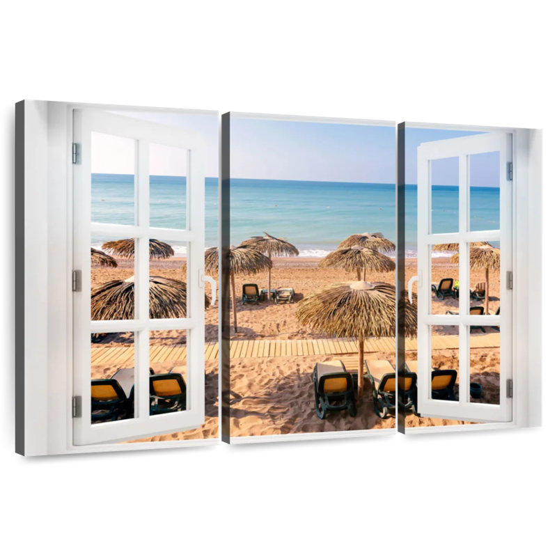 Gillard Window To Balmy Beach, 28" H x 45" W