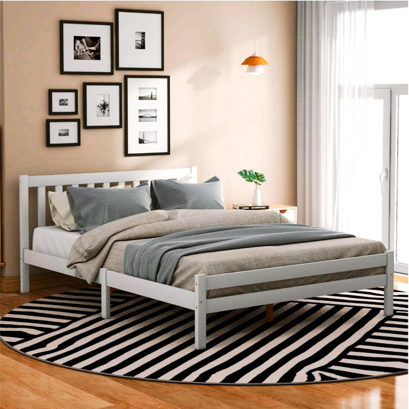 Gloria Bed, Double (4'6), Grey