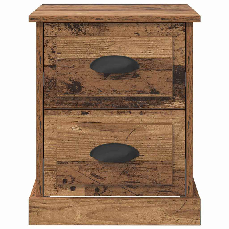 39cm W Manufactured Wood Bedside Table, Old Wood