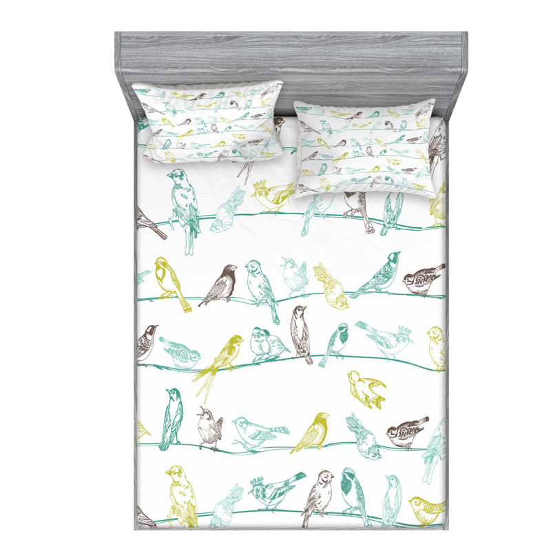Microfiber Sheet Set, Queen Sheet Set + Fitted Sheet + 2 Pillowcases