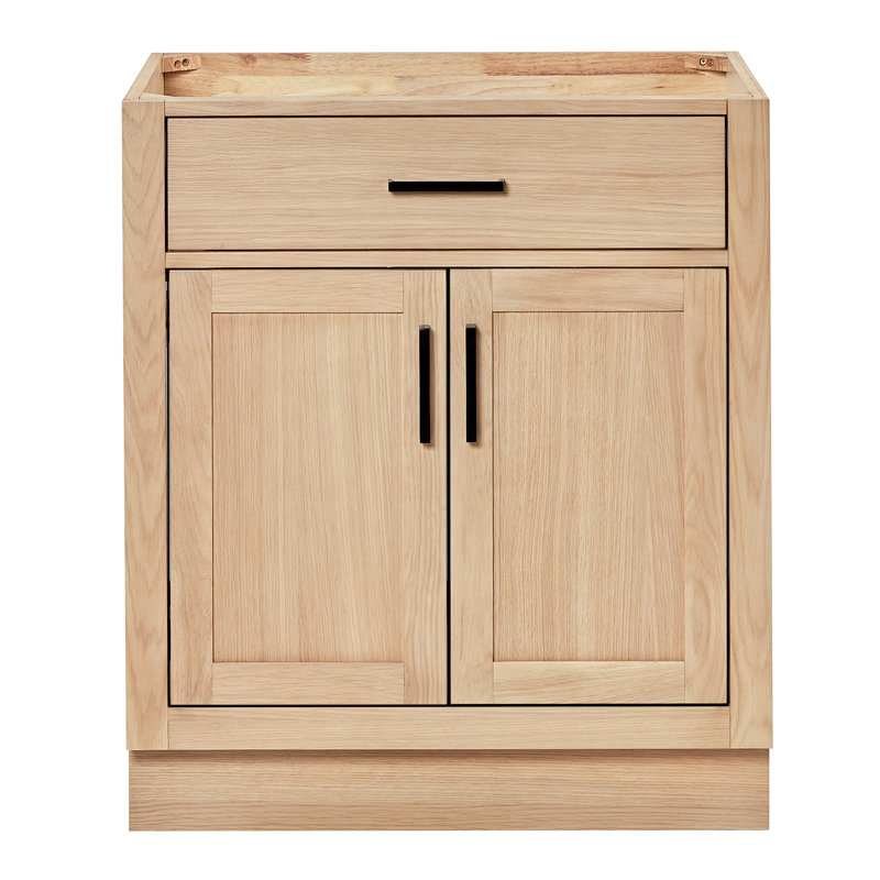 Base de meuble-lavabo simple 30 po Osoria, Chêne naturel