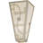 Revival Deco Nickel Flush Mounted Sconce