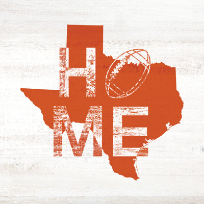 Home Football Longhorns - Wrapped Canvas Print