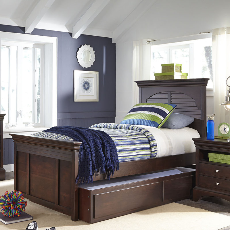 Ivancea Platform Bed, Twin, Soft Gray