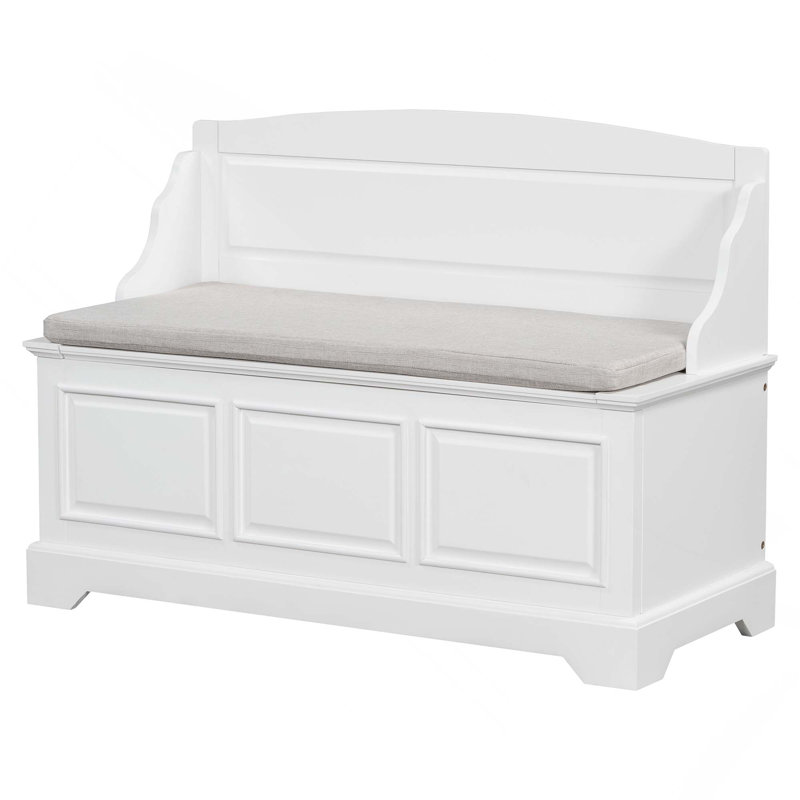 Banc de rangement pour chaussures Retro, Blanc