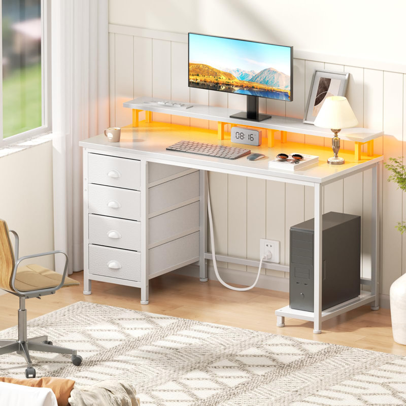 Bureau d'étude de 47 pouces, Blanc