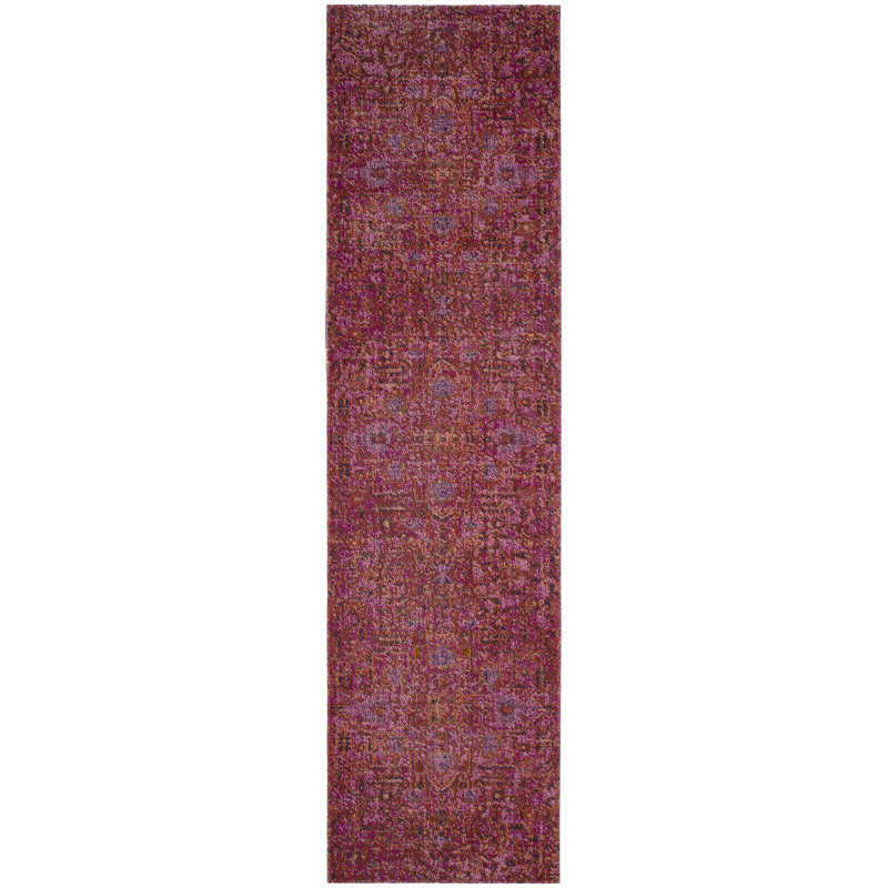 Gold Oriental Hand Woven Area Rug, Runner 66 x 244 cm