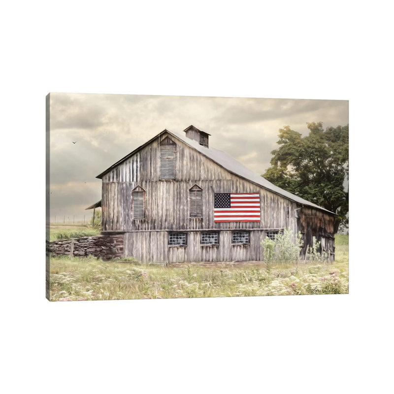 Reproduction de photo « rural Virginia Barn » par Lori Deiter, Toile tendue, Pas de tapis, H 18 po x l 26 po x P 1,5 po