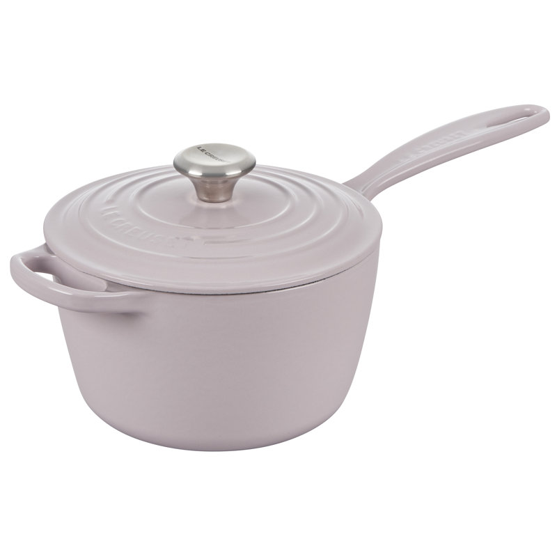 Le Creuset Enameled Cast Iron Saucepan with Lid, 2.25 qt., Shallot