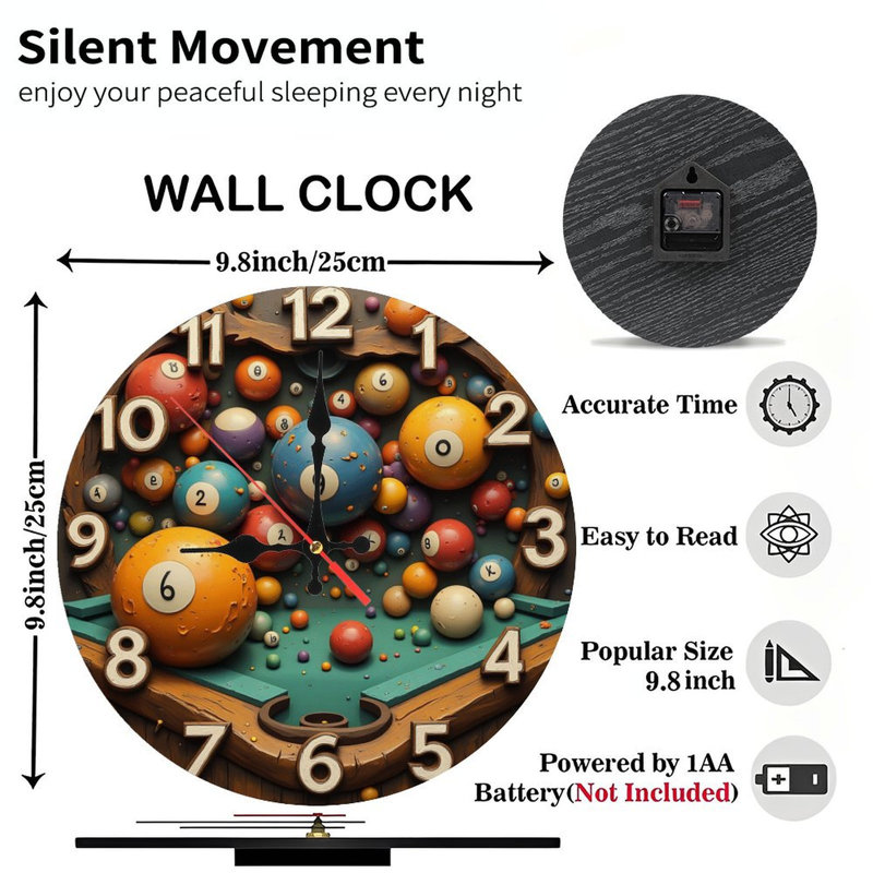 Boules de billard colorées pour jeux de billard