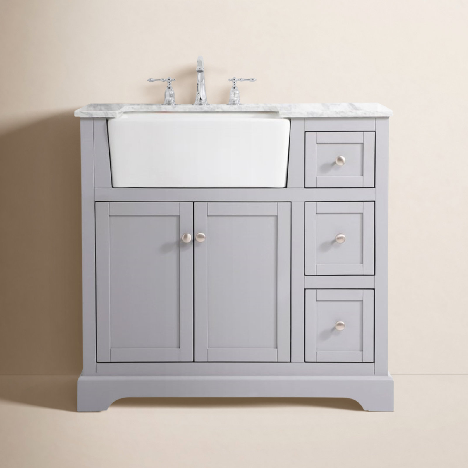 Pardue 36'' Single Bathroom Vanity, Gray