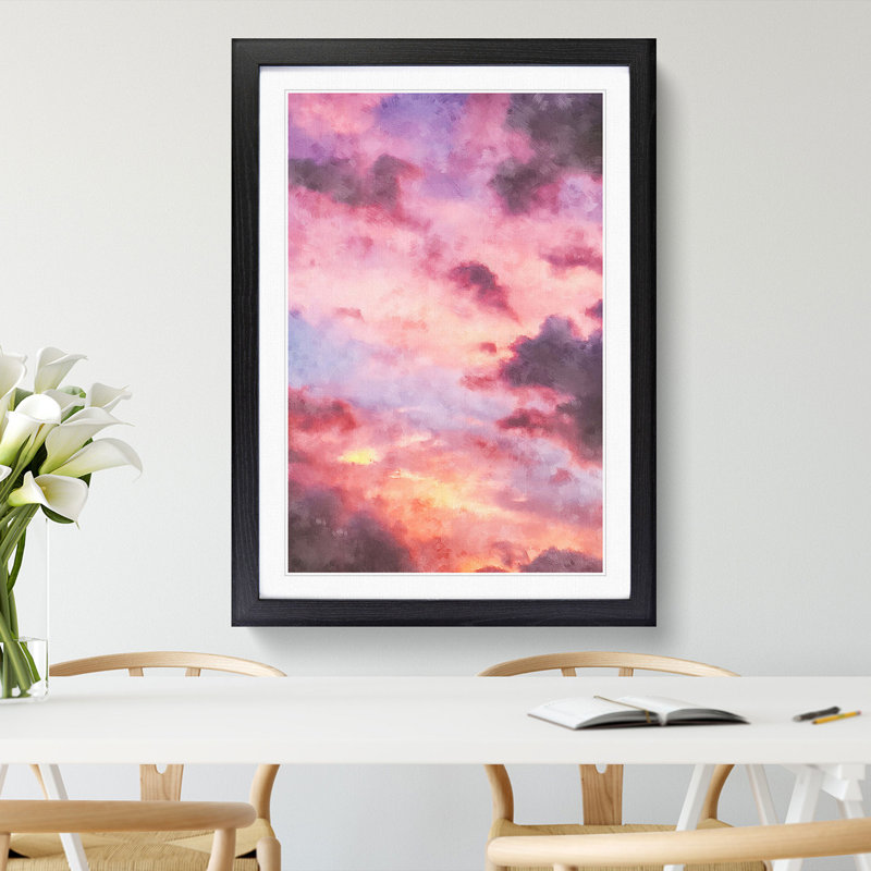 The Beauty of the Clouds - Picture Frame Painting, Black Framed, 65cm H x 48cm W x 2cm D