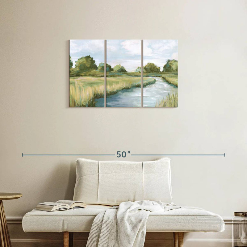 Paysage de rivière Alvord Country, H 20 po x l 33 po