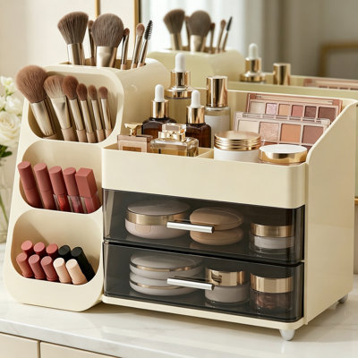 Plastic Compartment Makeup Organiser