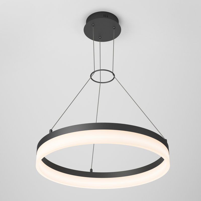 Luminaire suspendu à 1 lumière DEL, Noir