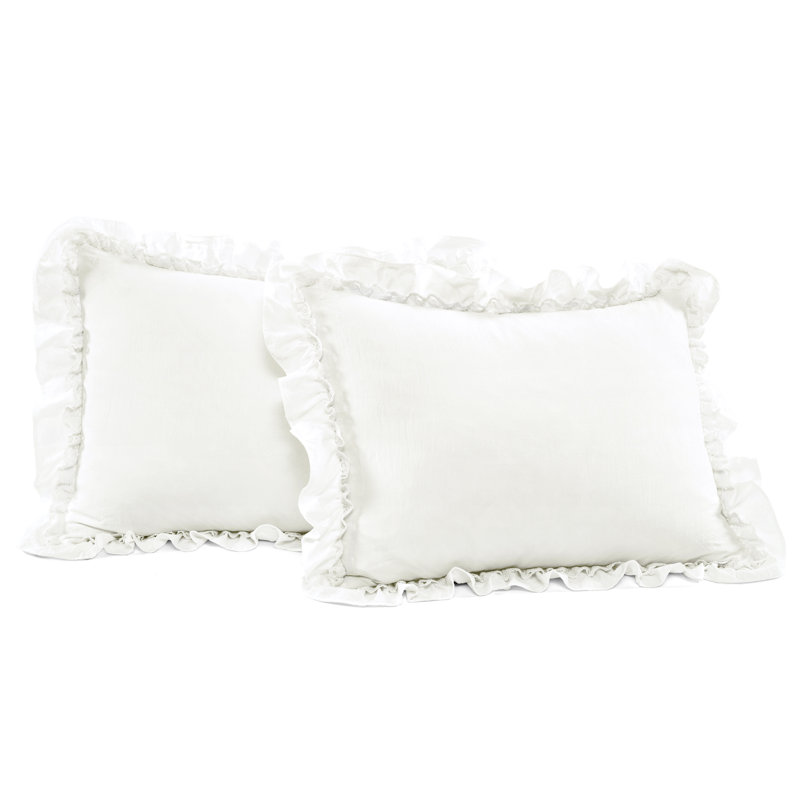 Ella Shabby Elegance Ruffle Lace Microfiber Comforter Set