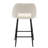 Kiyanni Upholstered 26.8" Boucle Counter Stool with Metal Frame-2100593012