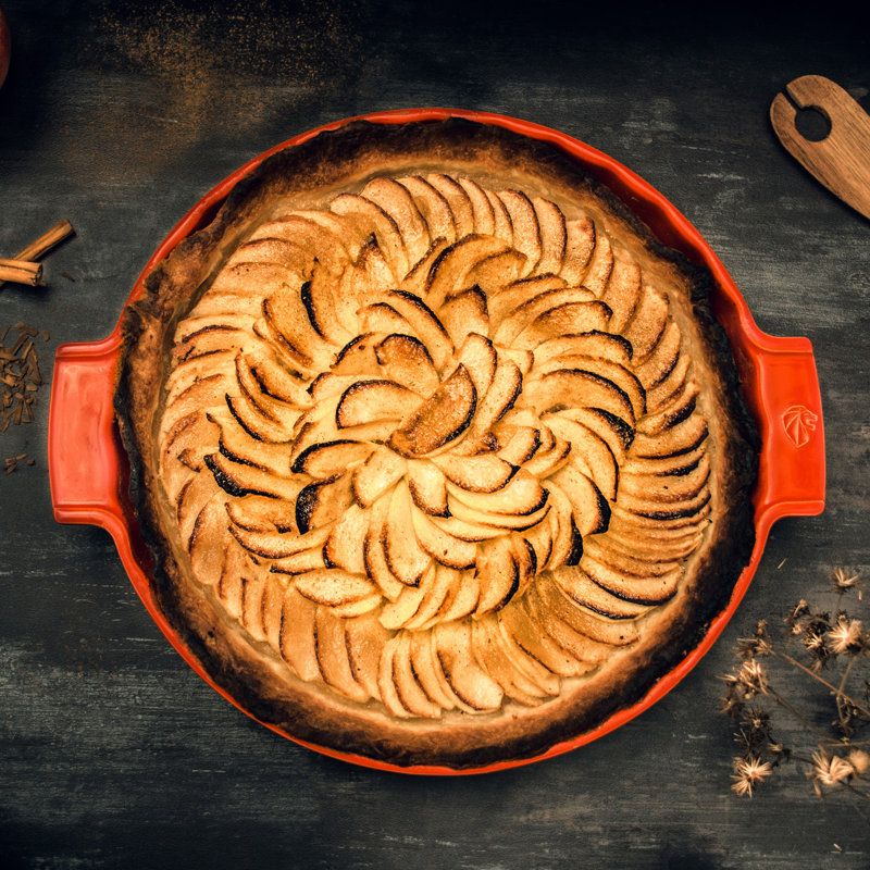 Plat à tarte en céramique PEUGEOT Appolia, Rouge
