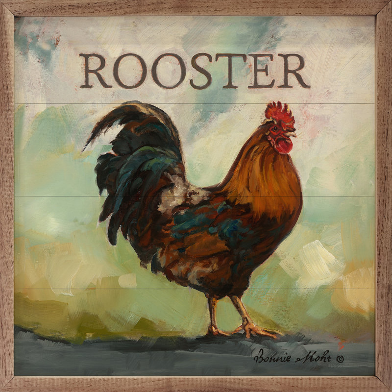 Raleigh The Rooster par Bonnie Mohr, H 4 po x l 4 po x P 1 po