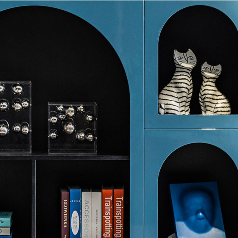 Bookcase, (4 Shelves) 79" H x 71" W x 16" D