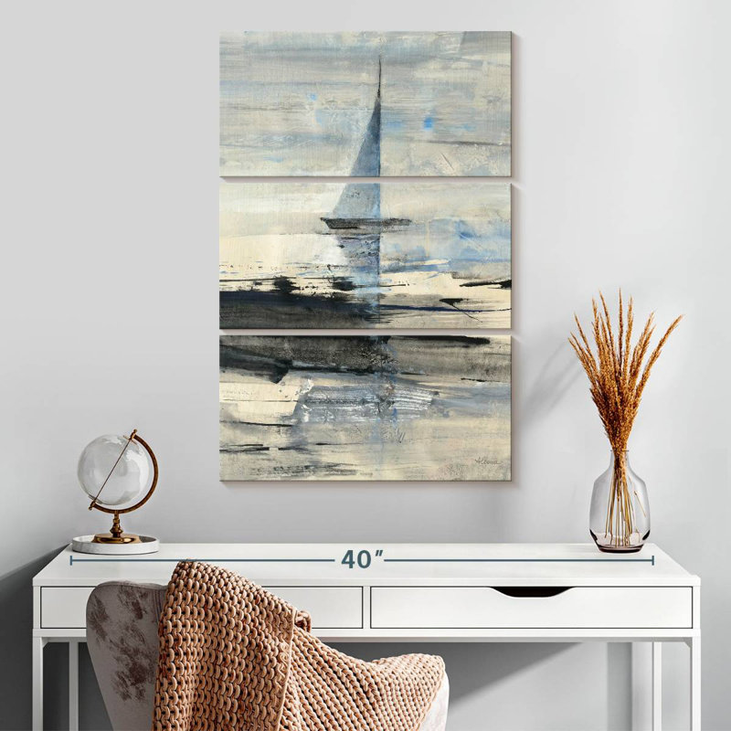 Mehar, voile abstrait I, H 32 po x l 20 po