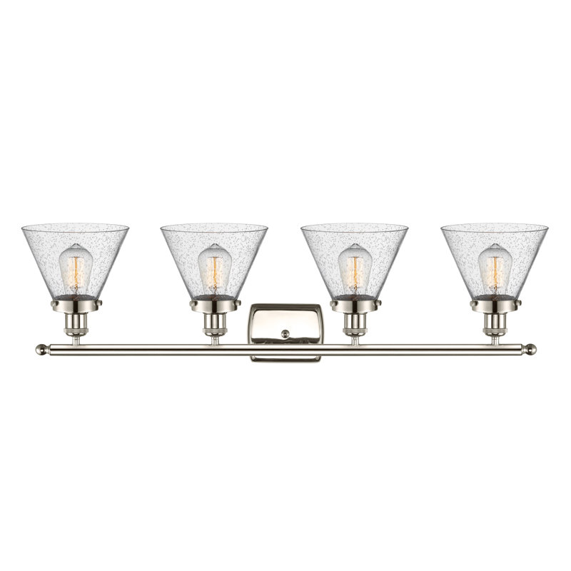 4 - Light Dimmable Bath Bar, Polished Nickel