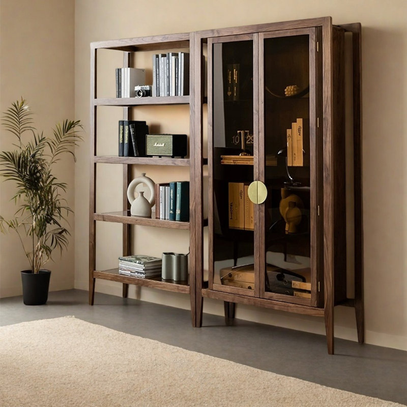 Bibliothèque américaine en bois massif