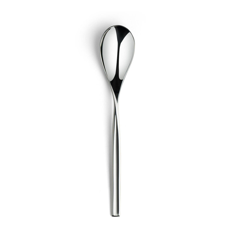 Ensemble de 12 cuillères à dîner en acier inoxydable Alicia | 8,25 po, argent