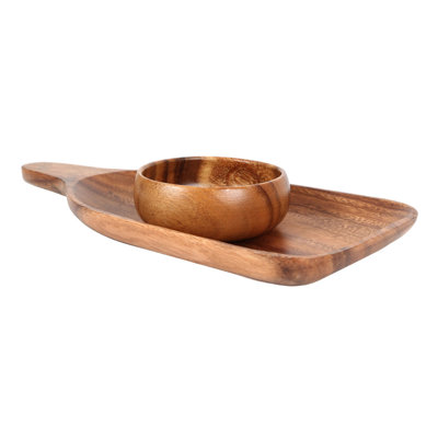 Alpen Home Flanagan Wood Divided Serving Dish