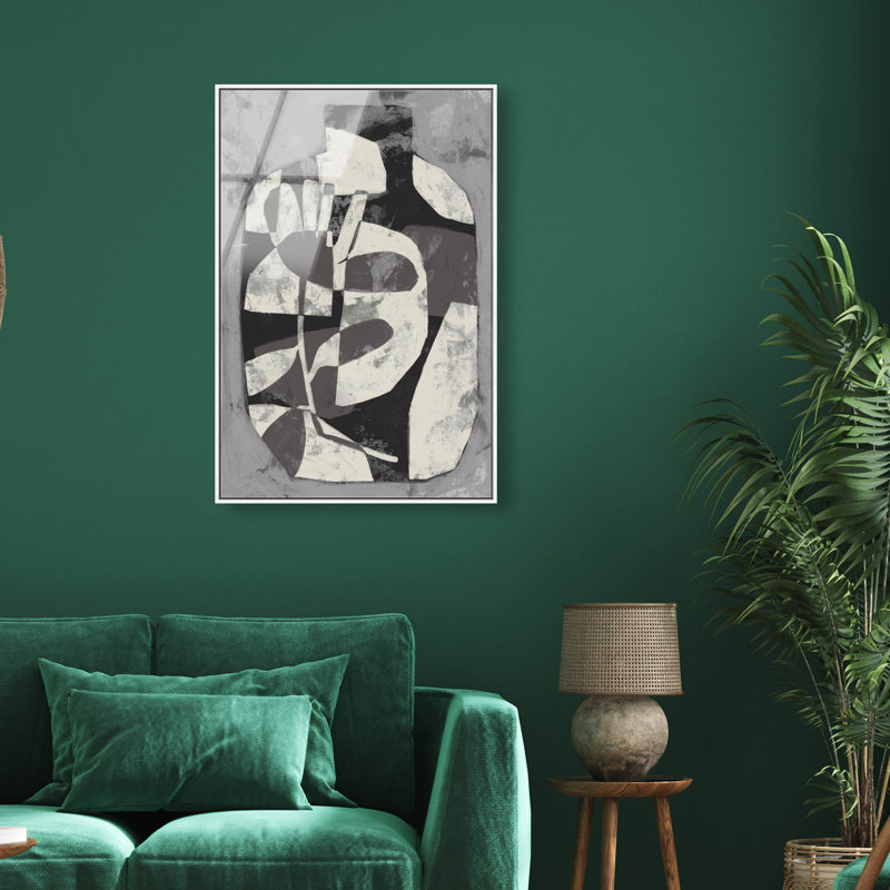 Minimalist Vase High-Gloss Frameless Acrylic Glass Wall Art Abstract Print by Oliver Gal, Ready to Hang, 10 x 15, 46"H x 31"W