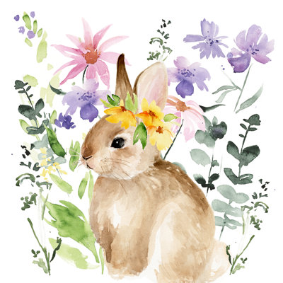 Aquarelle, jardin printanier I
