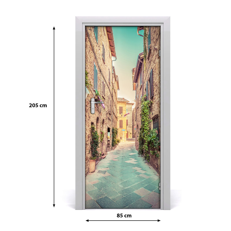 On Italian Streets Door Decal