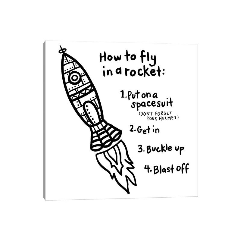 Outerspace I - Wrapped Canvas Print, 30.48cm H x 30.48cm W x 1.91cm D