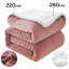 Sherpa Fleece Fur Thick Reversible Blanket Throw-119206503-119206506