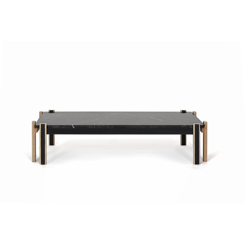 Pirwi Coffee Table, Gray/Gold
