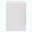 Table de chevet blanche 2 tiroirs ultrabrillante