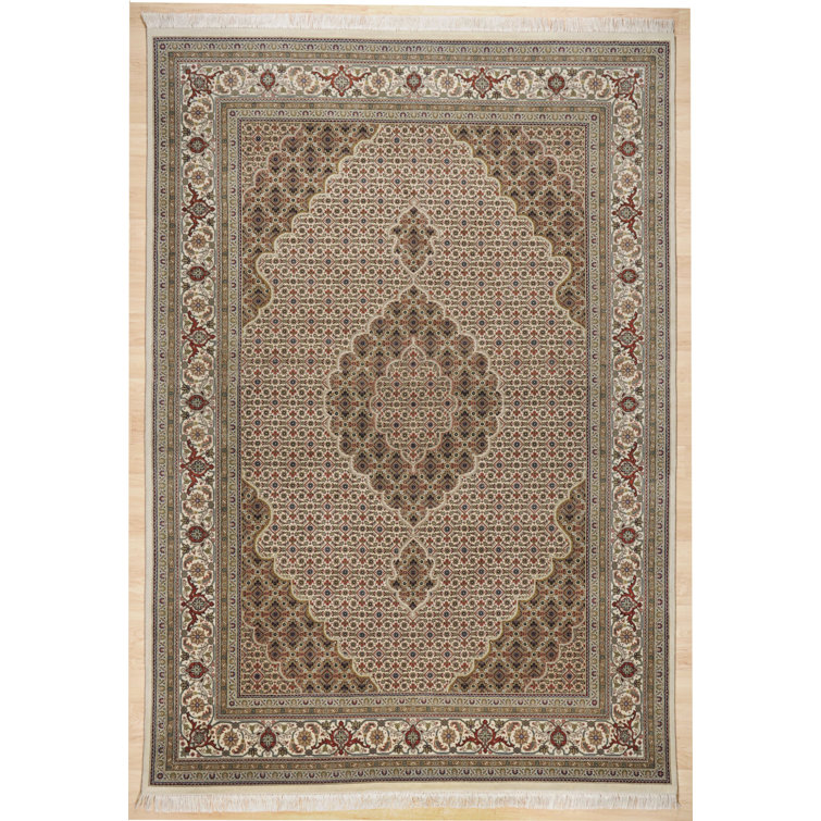 Herkimer Oriental Wool Hand Knotted Area Rug