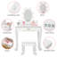 Ensemble de coiffeuse pour enfants avec miroir lumineux pour tout-petit et ensemble de jeu pour filles-2043915112