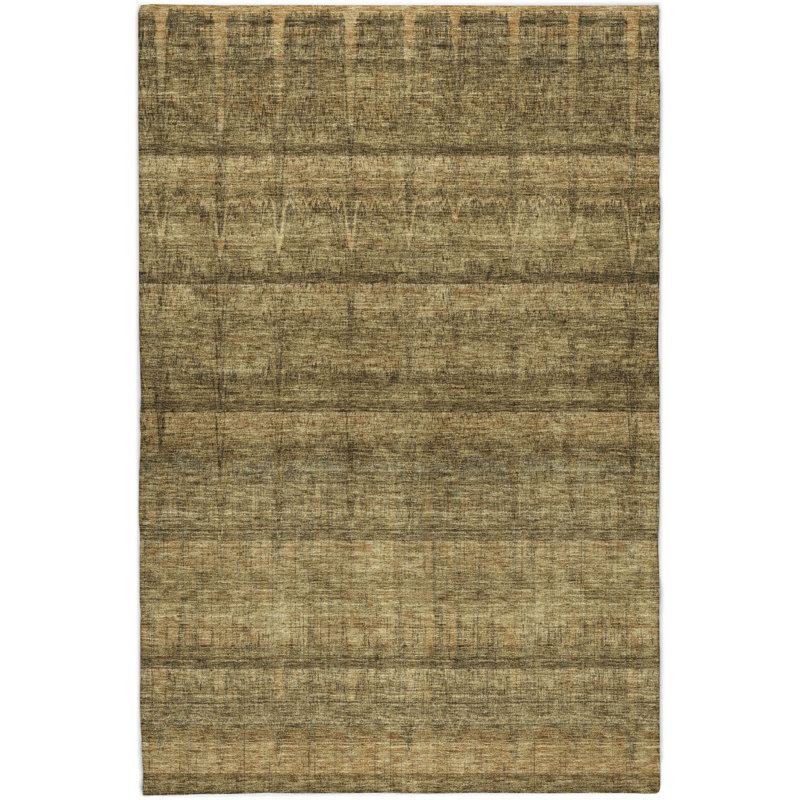 Tapis à poil long de qualité supérieure lavable à la machine Dream ADS629, Brown, 8' x 10'
