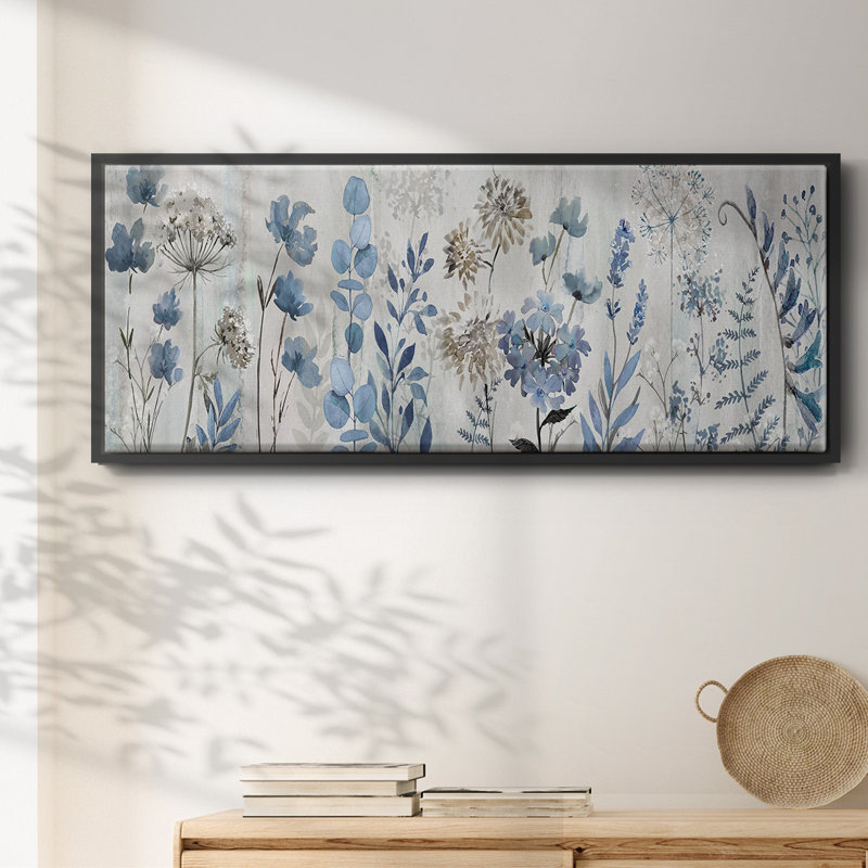 «Blue Meadow», toile encadrée, H 8 po x l 20 po