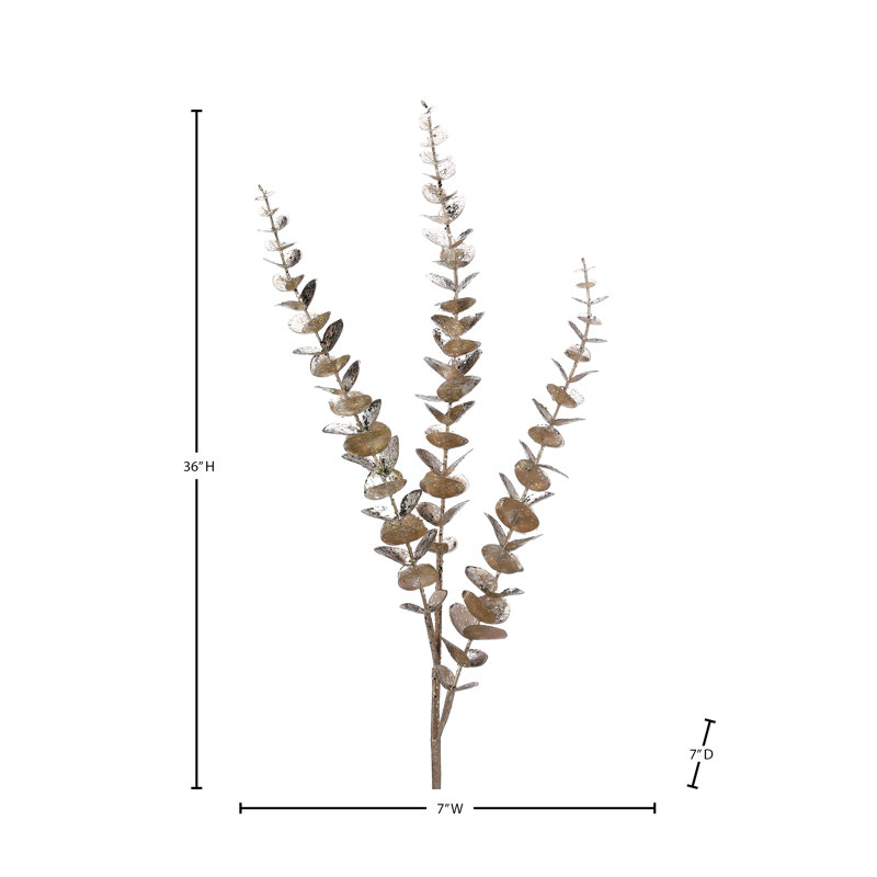 Vaporisateur d'eucalyptus pailleté doré 36 po, Platinum