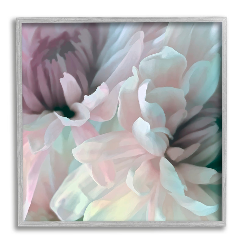 «Pink Floral Petal Study Blush Tone Flowers» par David Pollard - impression, Estampe numérique Farmhouse, H 17 po x l 17 po