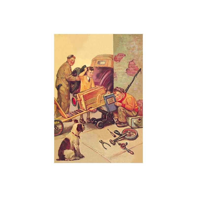 « flat rate », reproduction d’art, H 42 po x l 28 po x P 1,5 po