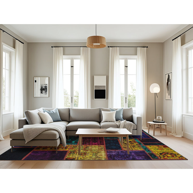 Abstract Indoor Rug, Rectangle 8' x 10'