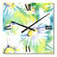 Daisy Flowers Aquarelle Impression II - Horloge murale traditionnelle-1435051150