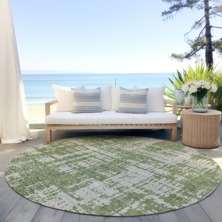 Malek Indoor/Outdoor Area Rug with Non-Slip Backing