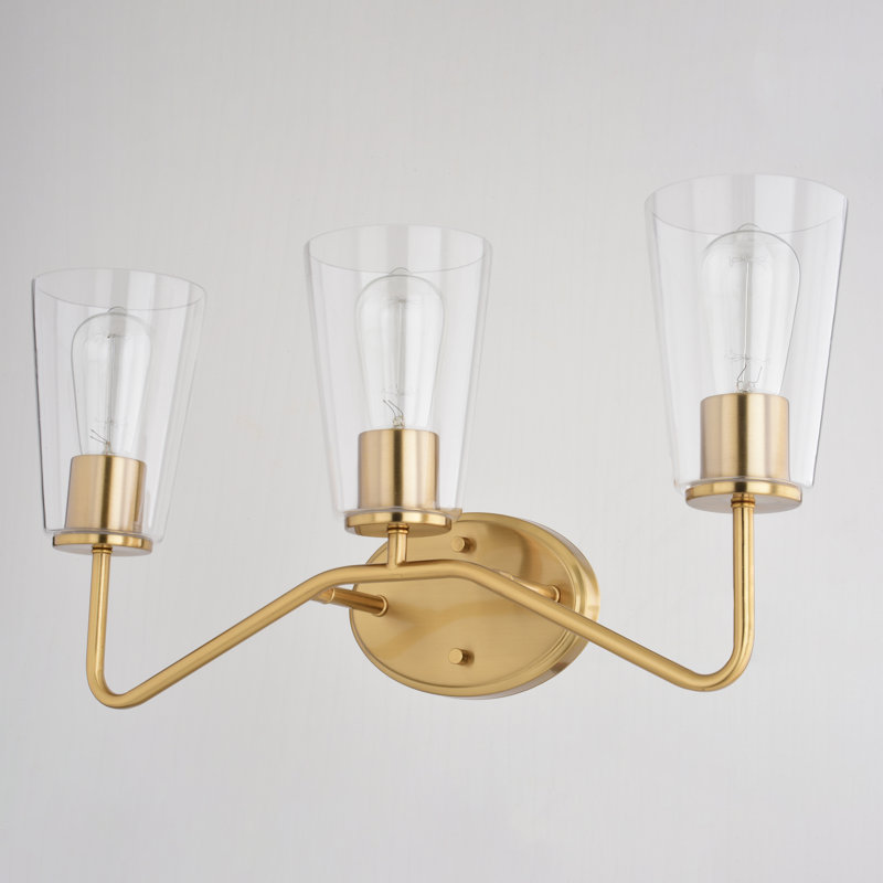 Beverly 3 - Light Dimmable Vanity Light, Brass