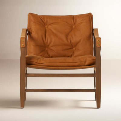 Favian Genuine Leather Armchair