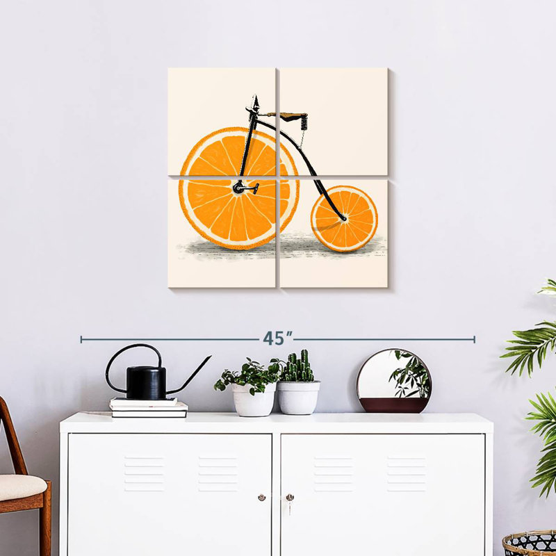 Clockwork Orange Bicycle, 26" H x 26" W
